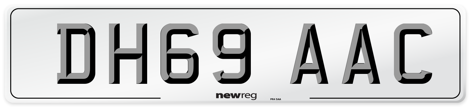 DH69 AAC Number Plate from New Reg